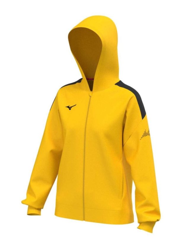 Mizuno MZNRB Track Jacket – Dámská lehká sportovní bunda – Žlutá - Velikost: XL