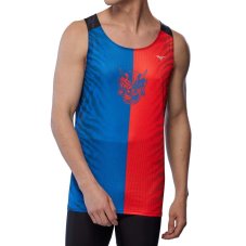 Mizuno DryAeroFlow Graphic Tank – Pánské běžecké tílko – Červená