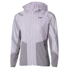 Mizuno Active Alpha Hooded Jacket – Dámská běžecká bunda – Šedá