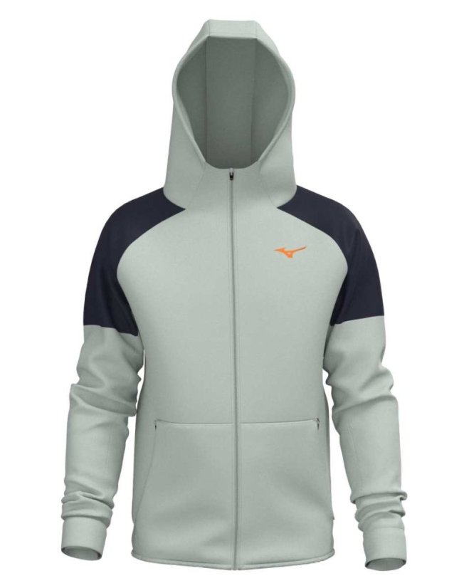 Mizuno Athletics RB Sweat Jacket – Pánská sportovní mikina – Šedá