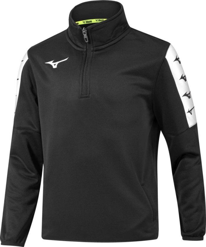 Mizuno Nara Interlock Training Top – Pánská sportovní mikina – Černá - Velikost: 3XL