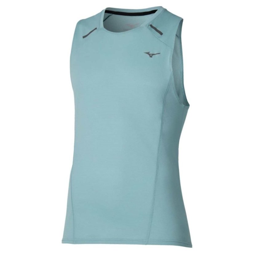 Mizuno Active DryAeroFlow Tank Top – Pánské běžecké tílko – Světle zelená - Velikost: XL