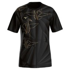 Mizuno Active DryAeroFlow Graphic Tee – Pánské běžecké triko – Černá
