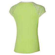 Mizuno Mugen Printed Tee – Dámské tenisové triko – Limetková