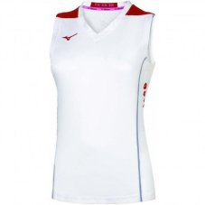 Mizuno Hex Rect NS Shirt – Dámské tenisové tílko – Bílá