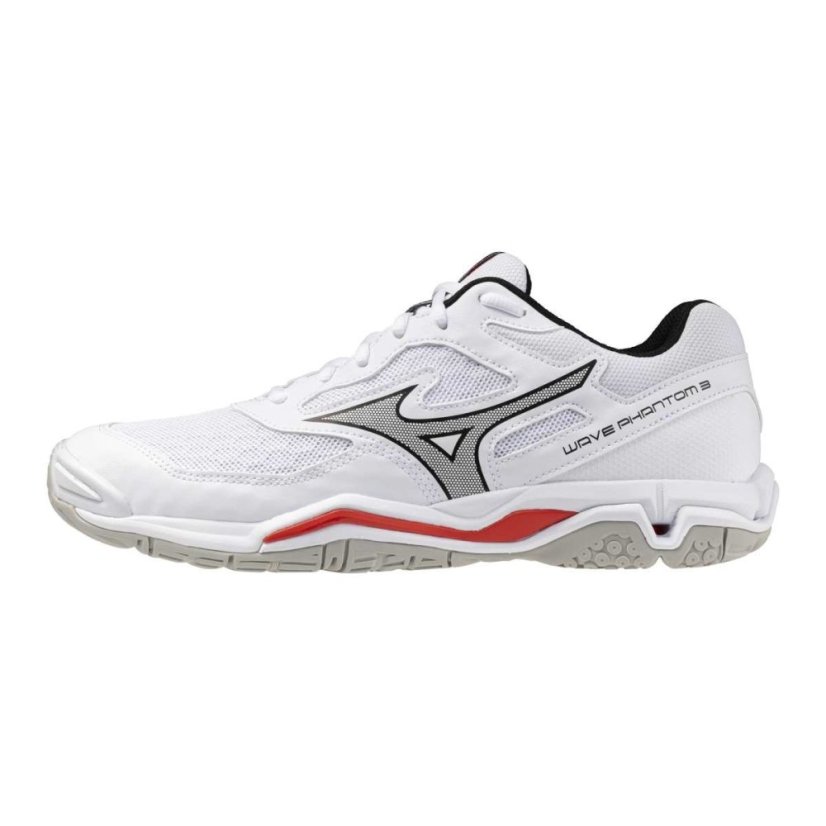 Mizuno Wave Phantom 3 – Unisex halová obuv – Bílá - Velikost: EUR 42.5
