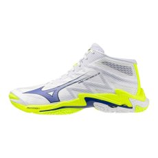 Mizuno Wave Lightning Elite Mid – Unisex volejbalová obuv – Bílo-žlutá