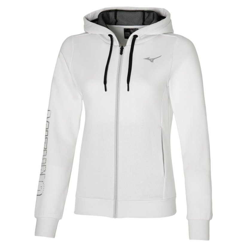 Mizuno Sweat Jacket – Dámská sportovní mikina – Bílá