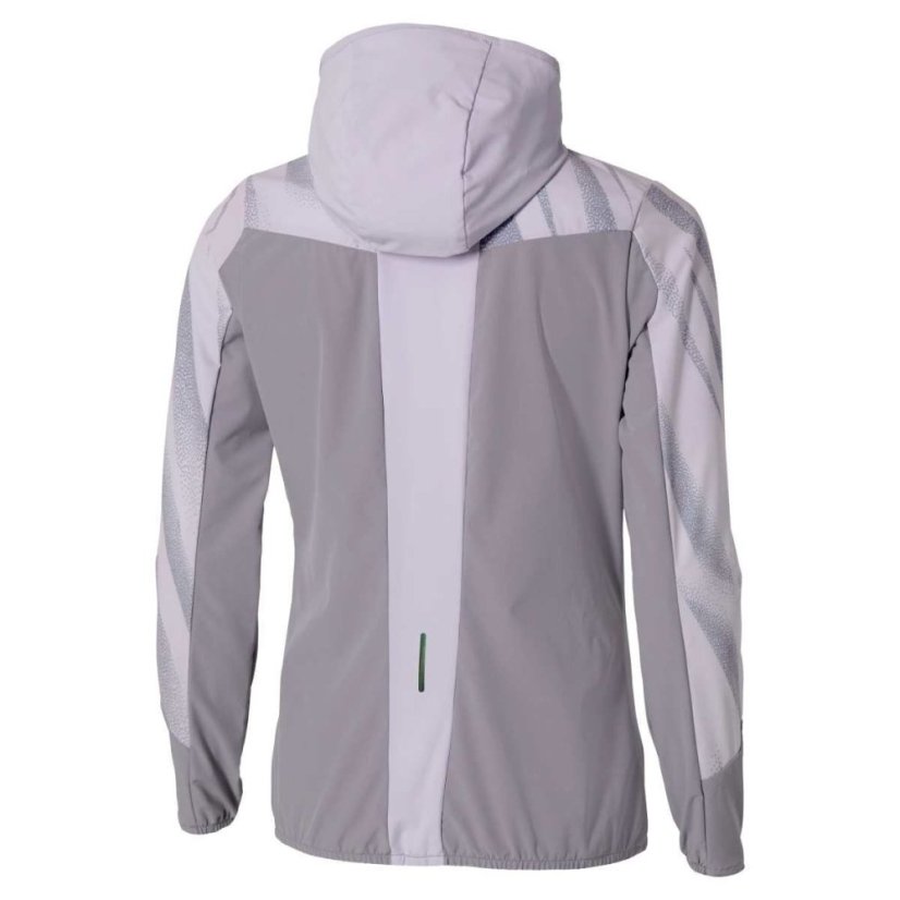 Mizuno Active Alpha Hooded Jacket – Dámská běžecká bunda – Šedá - Velikost: XS