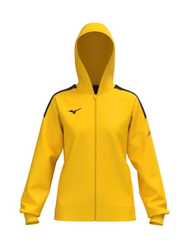 Mizuno MZNRB Track Jacket – Dámská lehká sportovní bunda – Žlutá - Velikost: XL