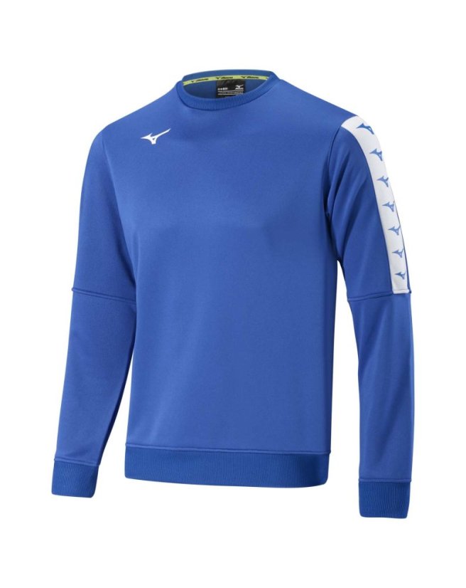 Mizuno Nara Training Sweat – Juniorská sportovní mikina – Modrá - Velikost: 116 Mizuno Nara Training Sweat – Juniorská sportovní mikina – Modrá - Velikost: 116