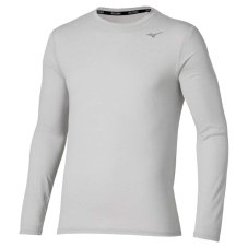 Mizuno Core Impulse LS Tee – Pánské běžecké triko – Stříbrná