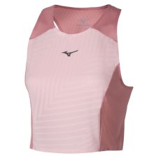 Mizuno Tech Light Crop Top – Dámské běžecké triko – Růžová