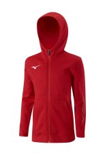 Mizuno Sweat FZ Hoodie – Dámská sportovní mikina – Červená