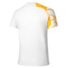 Mizuno DB Shadow Graphic Tee – Pánské tenisové triko – Bílo-žlutá
