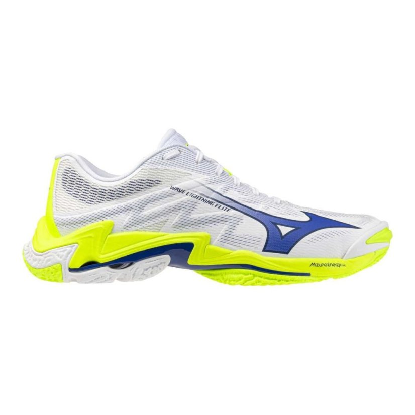 Mizuno Wave Lightning Elite – Unisex volejbalová obuv – Bílo-žlutá