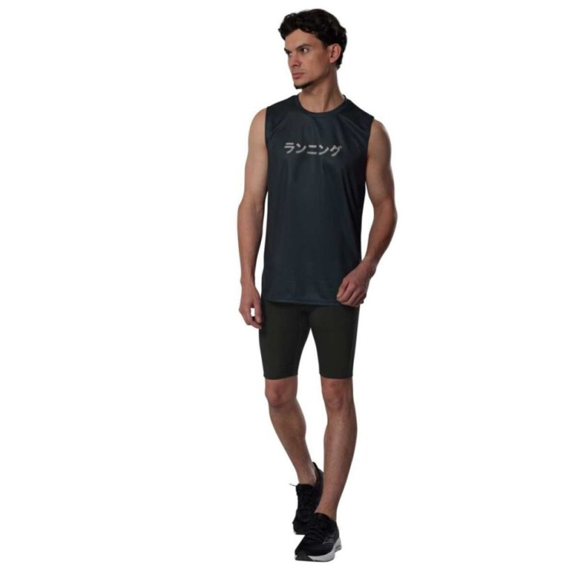 Mizuno Core Graphic Sleeveless – Pánské běžecké tílko – Černá
