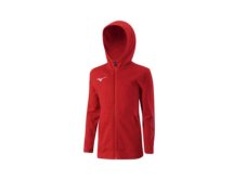 Mizuno Sweat FZ Hoodie – Juniorská sportovní mikina – Červená