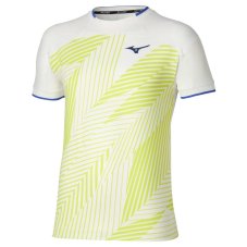 Mizuno Stargazer Shadow Graphic Tee – Pánské tenisové triko – Bílá