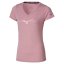 Mizuno Core Runbird Tee – Dámské běžecké triko – Růžová - Velikost: XS