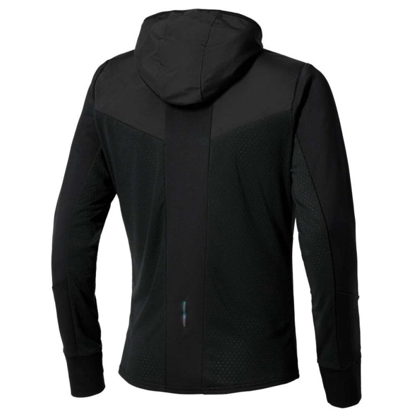 Mizuno Active Warm Hybrid FZ Hd LS – Pánská běžecká bunda – Černá - Velikost: S