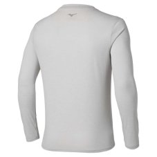 Mizuno Core Impulse LS Tee – Pánské běžecké triko – Stříbrná