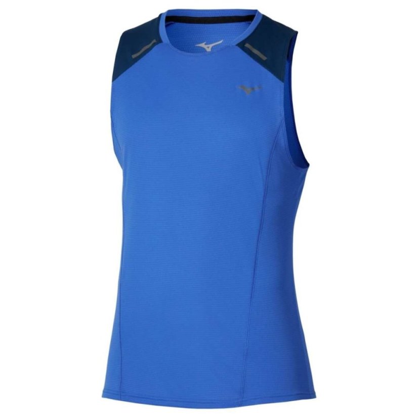 Mizuno Active DryAeroFlow Tank Top – Pánské běžecké tílko – Modrá - Velikost: L