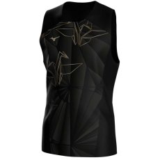 Mizuno Active DryAeroFlow Graphic Tank Top – Pánské běžecké tílko – Černá