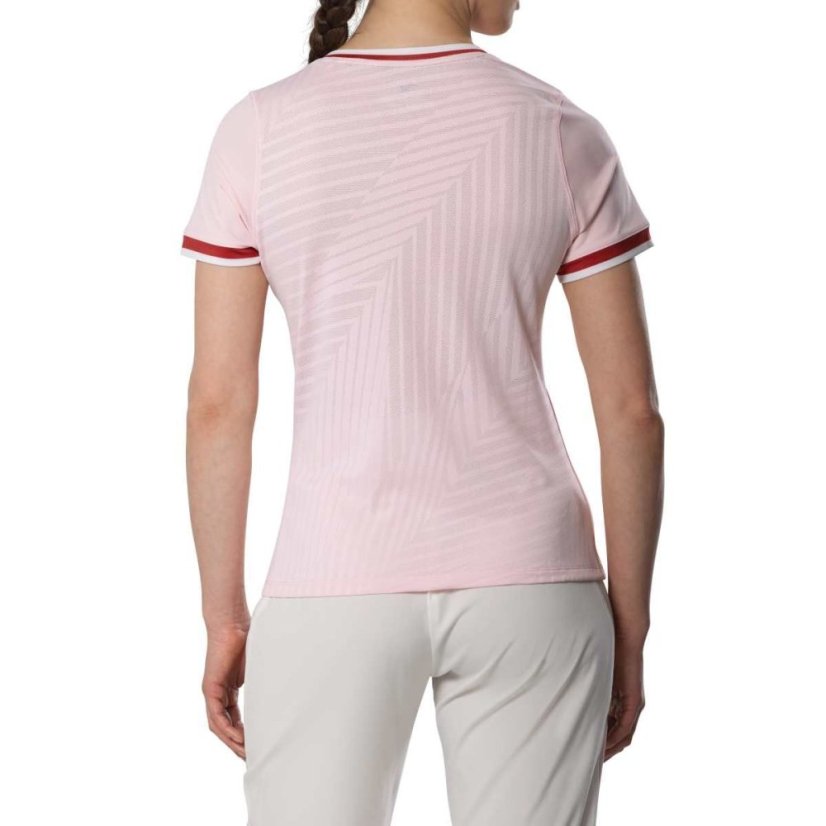 Mizuno Stargazer Tee – Dámské tenisové triko – Růžová