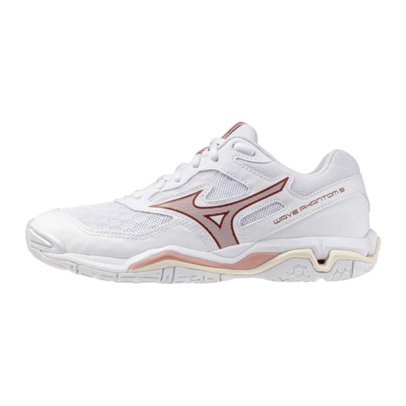 Mizuno Wave Phantom 3 – Dámská halová obuv – Bílá - Velikost: EUR 39