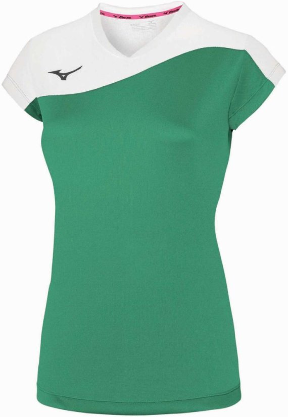 Mizuno Authentic Myou Tee – Dámské sportovní triko – Zelená - Velikost: M