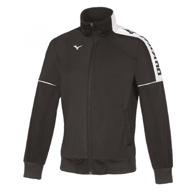 Mizuno Knitted Track Jacket – Juniorská lehká sportovní bunda – Černá - Velikost: 128
