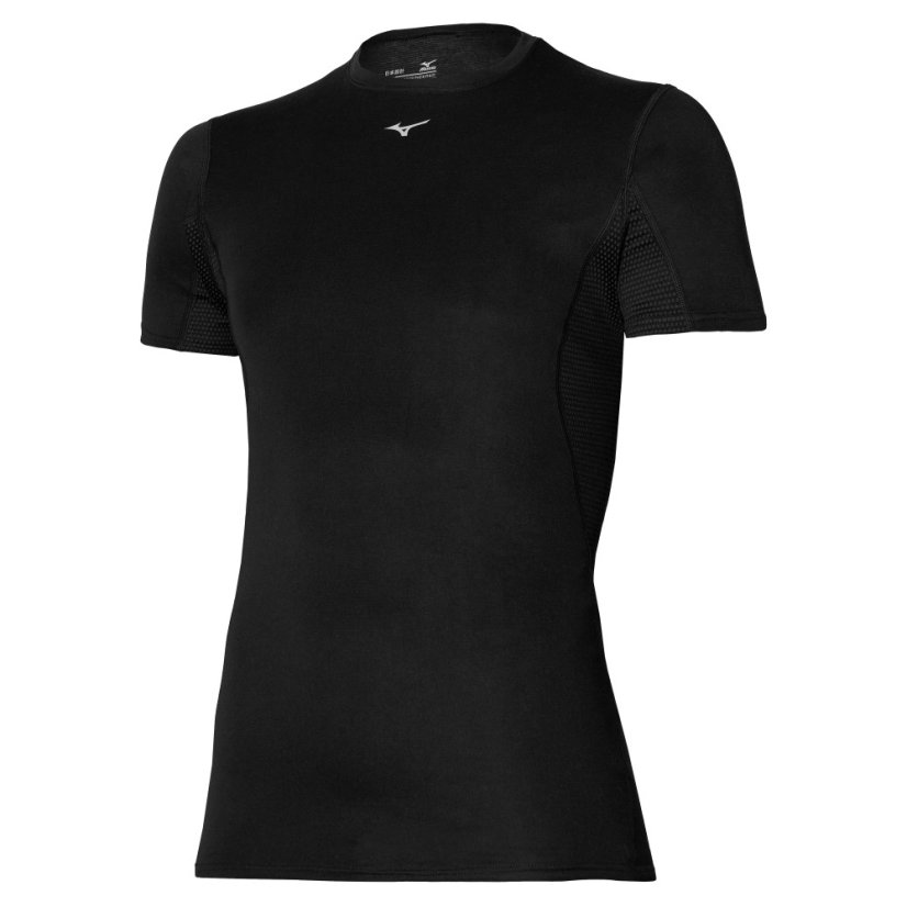 Mizuno Mid Weight-Light Tee – Pánské termotriko – Černá