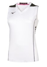 Mizuno Hex Rect NS Shirt – Dámské tenisové tílko – Bílá