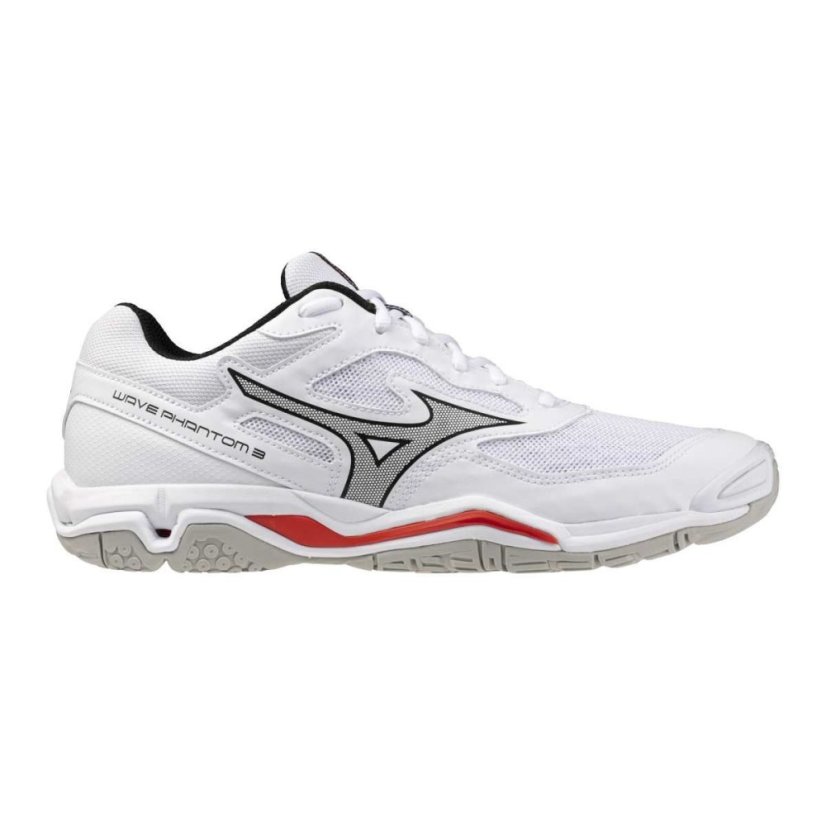 Mizuno Wave Phantom 3 – Unisex halová obuv – Bílá - Velikost: EUR 42.5