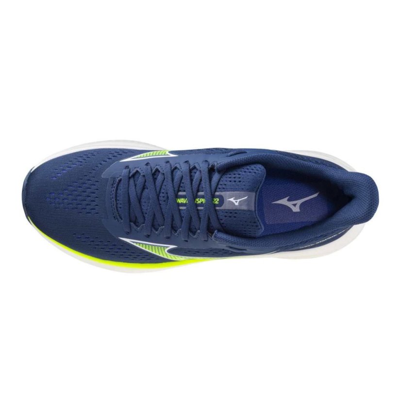 Mizuno Wave Inspire 22 – Pánská silniční běžecká obuv – Modrá - Velikost: EUR 50