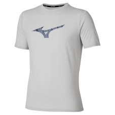 Mizuno Core Runbird Tee – Pánské běžecké triko – Stříbrná
