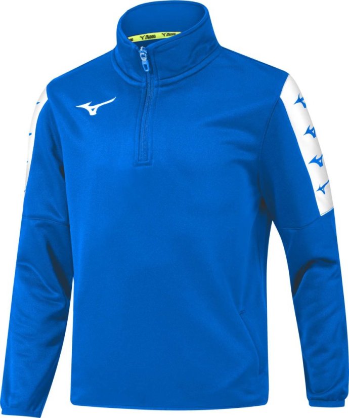 Mizuno Nara Interlock Training Top – Pánská sportovní mikina – Modrá - Velikost: XL
