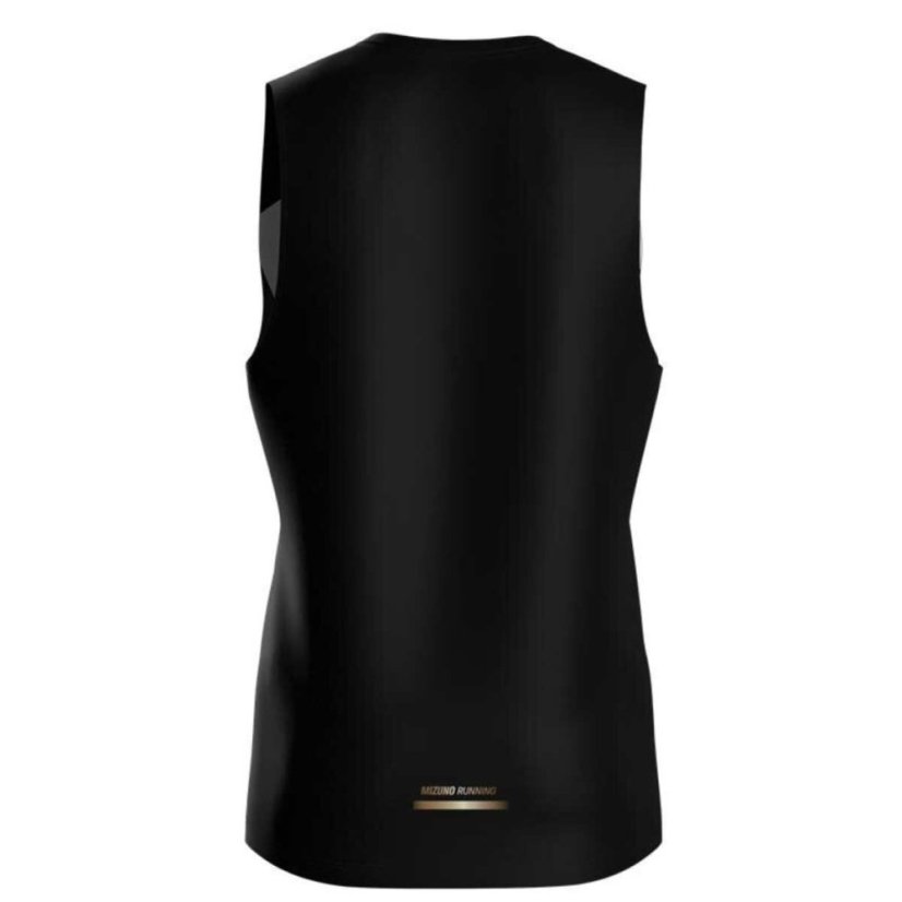 Mizuno Active DryAeroFlow Graphic Tank Top – Pánské běžecké tílko – Černá - Velikost: S