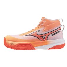 Mizuno Neo Jump Mid – Unisex volejbalová obuv – Korálová