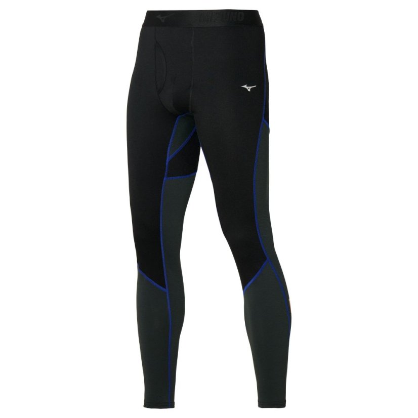 Merino WoolLongTight / Black/Surf Blue / - Velikost: XXL