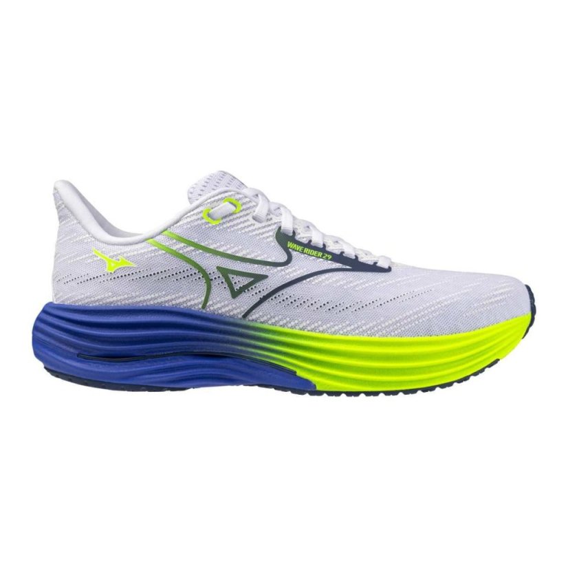 Mizuno Wave Rider 29 – Pánská silniční běžecká obuv – Bílá - Velikost: EUR 47