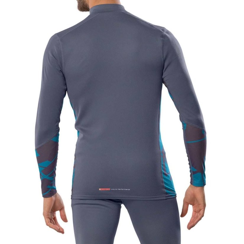 Mizuno Virtual Body G5 Half Zip – Pánské termotriko – Šedá