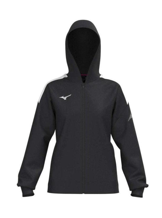 Mizuno MZNRB Track Jacket – Dámská lehká sportovní bunda – Černá - Velikost: M
