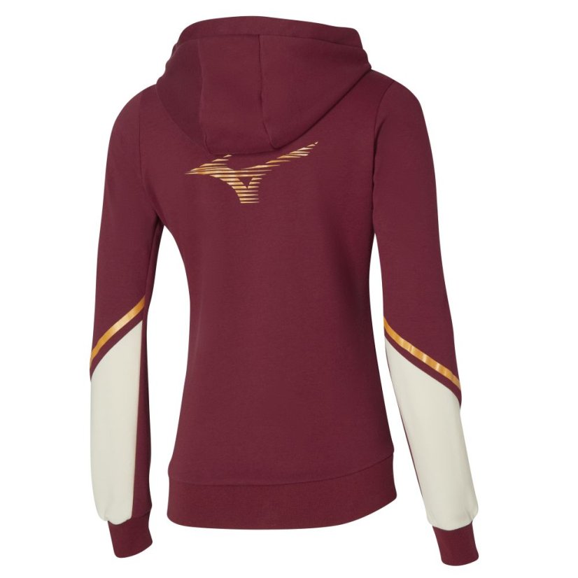 Mizuno Sweat Jacket – Dámská sportovní mikina – Vínová
