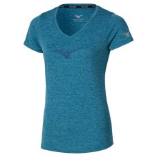 Mizuno Core Runbird Tee – Dámské běžecké triko – Modro-zelená
