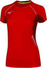 Mizuno Premium JPN Tee – Dámské běžecké triko – Červená