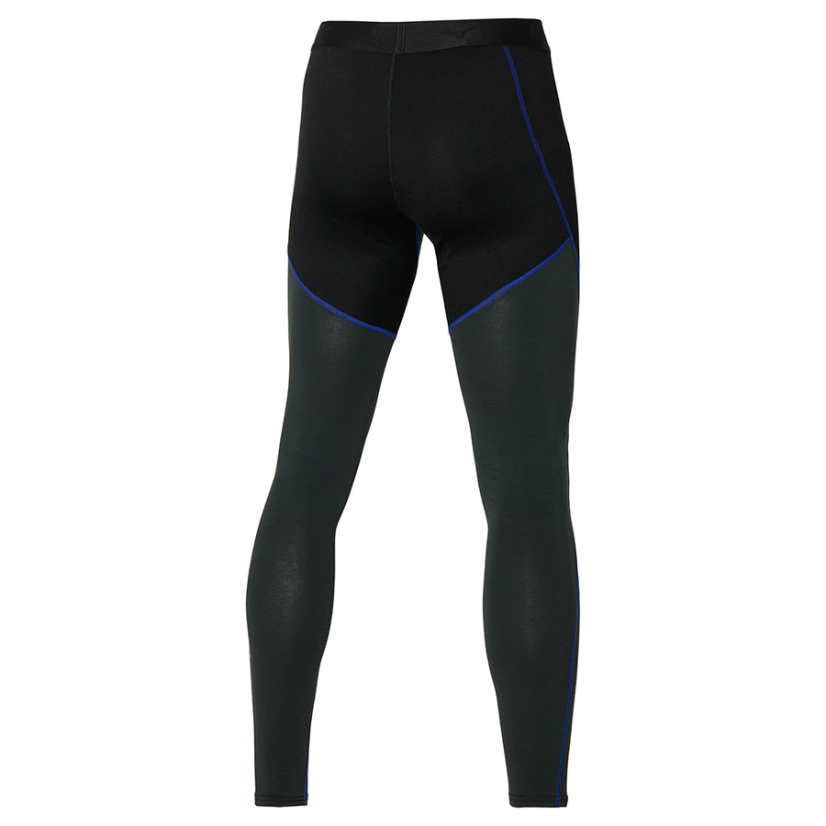 Merino WoolLongTight / Black/Surf Blue / - Velikost: XXL