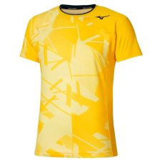 Mizuno DB Shadow Graphic  Tee – Pánské tenisové triko – Žlutá