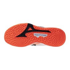 Mizuno Wave Stealth NEO 2.1 – Unisex halová obuv – Bílo-oranžová